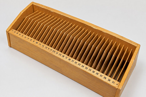 Vintage wood desktop organizer - desktop,